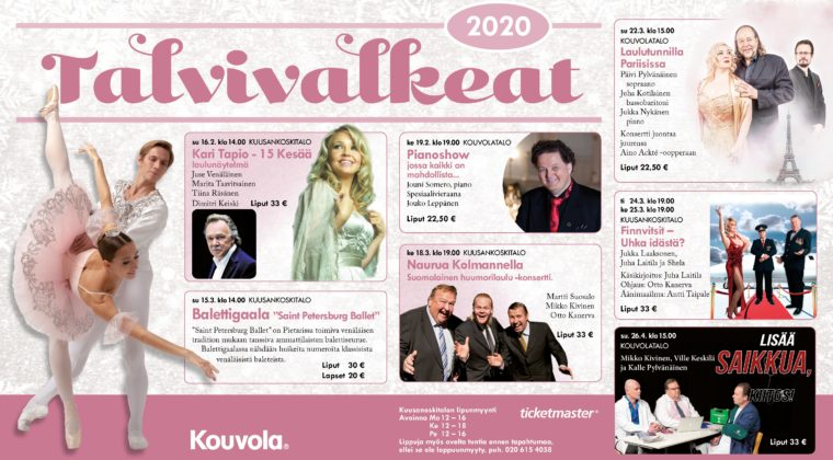 Talvivalkeat 2020 ohjelmisto juliste.