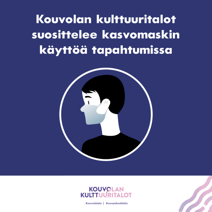 Sivuprofiili miehestä, jolla on kasvomaski